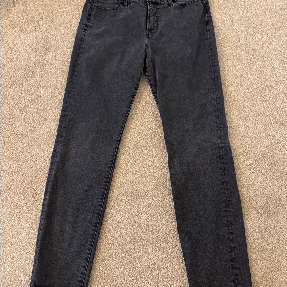 Lucky Brand Black Washed Straight Jeans